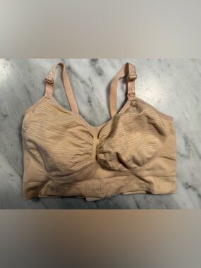 Kindred Bravely Sublime Hands-Free Pumping & Nursing Bra - Large - nude/beige